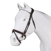Produktbild von Acavallo Kopfteil aus Leder in Cognac Braun für Warmblut Pferde