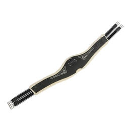 Acavallo Langgurt Anatomic PVC+Gel mit Eco-Wolle Schwarz 135 cm – Bild 1 von 6