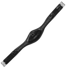 Acavallo Leather Passion Ergonomic Sattelgurt Langgurt aus Leder Schwarz 140 cm – Bild 1 von 7