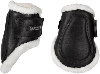 Acavallo Leder Gamaschen für Warmblut in Schwarz oder Braun – Bild 1 von 3