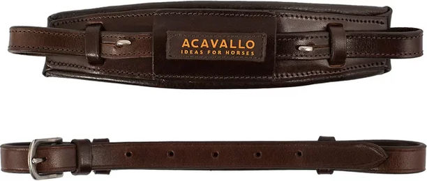 Acavallo Leder-Nasenriemen für Hackamore in Braun - 1 Stk. – Bild 1 von 6