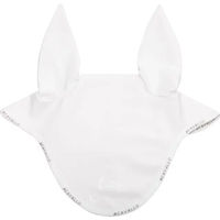 Produktbild von Acavallo Lycra Fliegenhaube für Pferde mit Silikon Logo in Weiß