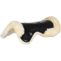 Produktbild von Acavallo Massage Gel Pad Full Sheepskin Sattelunterlage aus Naturwolle Schwarz