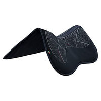 Produktbild von Acavallo Memory Foam Half Pad Sattelunterlage für Pferde mit Grip in Blau/Silber Größe L