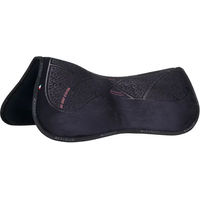 Produktbild von Acavallo Memory Foam Half Pad Sattelunterlage für Pferde mit Silikon-Grip in Schwarz/Silber Größe M