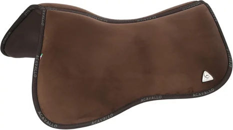 Acavallo Memory Foam Half Pad Sattelunterlage für Warmblut in Braun – Bild 1 von 3