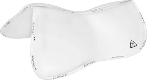 Acavallo Memory Foam Sattelpad mit Front Riser in Weiß Größe L – Bild 1 von 3