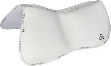 Acavallo Memory Foam Sattelpad mit Rear Riser in Weiß Größe L – Bild 1 von 3