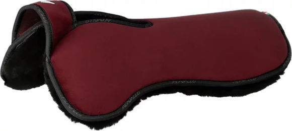 Produktbild von Acavallo MF-S WFS Classic Satteldämpfer aus Wildleder für Pferde in Rot