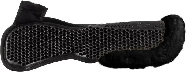 Produktbild von Acavallo MF-S WFS Dämpfer für Pferde aus Wildleder mit hexagonalem Gel in Schwarz