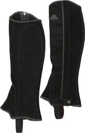 Produktbild von Acavallo Minichaps aus Wildleder in Schwarz für Pferde Unisex