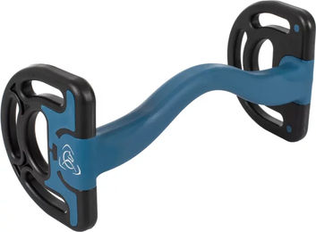 Produktbild von Acavallo Mundstück D für empfindliche Pferde aus Kunststoff in Schwarz oder Blau - 1 Stk.