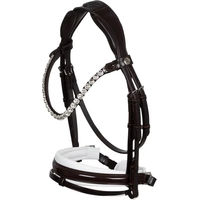 Produktbild von Acavallo Ophelia Leder Trense Full Schwarz Weiß