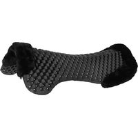 Produktbild von Acavallo Piuma Air-Release Double Riser Pad Sattelunterlage aus Eco-Wool in Schwarz One Size