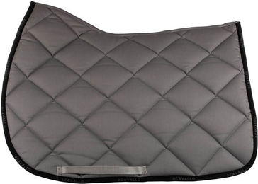 Acavallo Plain Cotton Square Schabracke für Pferde Grau Größe SR – Bild 1 von 3