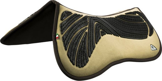 Acavallo Pocket Gel und Memory Foam Half Pad Schwarz Größe M – Bild 1 von 3