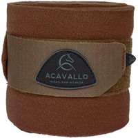 Produktbild von Acavallo Polobänder für Pferde aus Fleece in Braun (2er Pack)