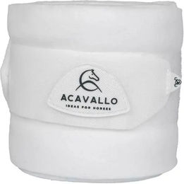 Produktbild von Acavallo Polobänder für Pferde aus Fleece in Weiß 2er Pack