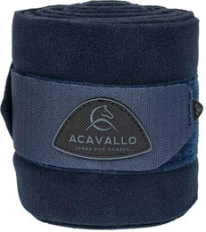 Produktbild von Acavallo Polobänder Gamaschen aus Fleece Blau 2er Pack für Pferde