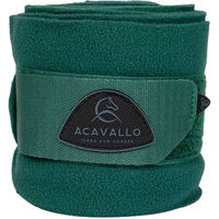 Produktbild von Acavallo Polobänder Gamaschen aus Fleece in Grün (2er Pack)