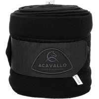 Produktbild von Acavallo Polobänder Gamaschen aus Fleece Schwarz 2er Pack für Pferde