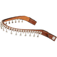 Produktbild von Acavallo Queen Stirnband für Pferde aus Leder mit Kristallen