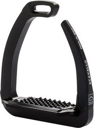Acavallo Rel-X 180 Sicherheitssteigbügel für Pferde Schwarz mit 12cm Trittfläche – Bild 1 von 6