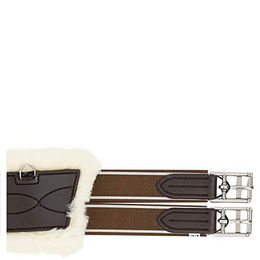 Acavallo Sattelgurt Comfort Gel mit Bio Wolle Grösse 120 Braun – Bild 1 von 2