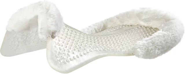Produktbild von Acavallo Sattelpad Gel NS Weiß mit Wolle - 60 cm