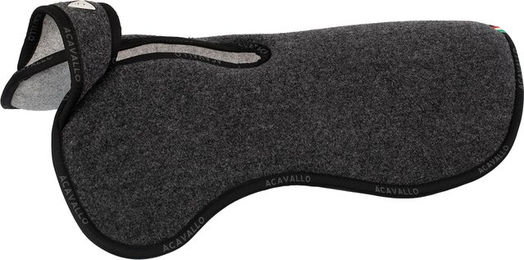 Acavallo Sattelpad Memory Double Felt Sattelunterlage aus Filz Schwarz – Bild 1 von 2