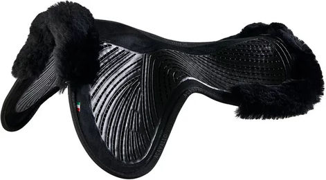 Acavallo Sattelunterlage aus Wildleder mit Gel-Einlage Schwarz – Bild 1 von 2