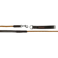 Produktbild von Acavallo Schlaufzügel aus weichem Leder mit Nylonseil Schwarz