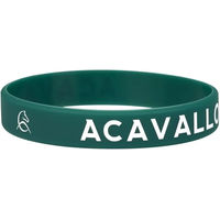 Produktbild von Acavallo Silikonarmband Unisex wasserdicht Grün 21 cm