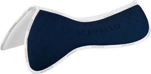 Produktbild von Acavallo Spine Free Cc Sattelunterlage für Pferde aus Silikon, Bambusfaser und Memory Foam in Blau Größe L