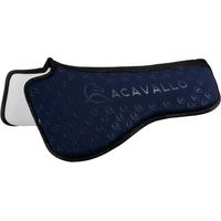 Produktbild von Acavallo Spine Free Lycra Memory Foam Half Pad Dressage mit Silicon Grip in Blau