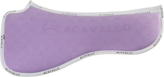 Acavallo Spine Free Lycra Memory Foam Half Pad Dressage mit Silicon Grip in Lila oder Weiß – Bild 1 von 2