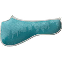 Produktbild von Acavallo Spine Free Lycra & Memory Foam Half Pad Dressage mit Silikon Grip für Pferde in Blau oder Türkis