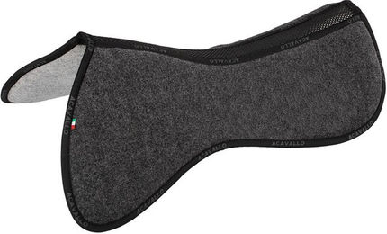 Acavallo Spine Free Memory Foam Half Pad mit doppellagigem Filz in Schwarz Größe M – Bild 1 von 5