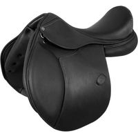 Produktbild von Acavallo Springreitsattel mit Latexpaneelen in Schwarz