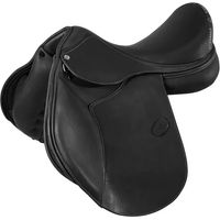 Produktbild von Acavallo Springreitsattel mit Memory Foam Polsterung Schwarz 17 Zoll