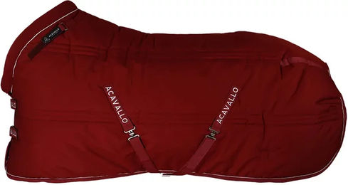 Produktbild von Acavallo Stalldecke für Pferde 600D Ripstop 500g Rot
