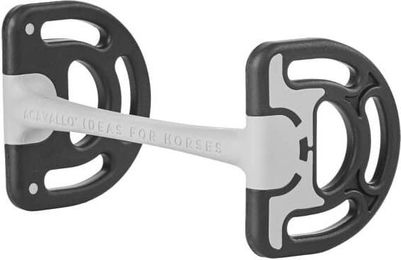 Acavallo Stangengebiss Sensitive Bit aus Kunststoff Schwarz/Grau 12,5 cm – Bild 1 von 1