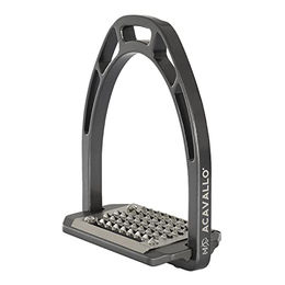 Acavallo Steigbügel Arco Evolution Alupro Charcoal One Size – Bild 1 von 10