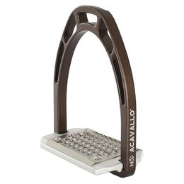 Acavallo Steigbügel Arco Evolution aus Aluminium in Braun – Bild 1 von 2