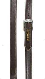Acavallo Steigbügelriemen aus Kalbsleder mit Nylon in Braun 160 cm – Bild 1 von 3