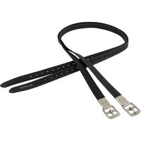 Produktbild von Acavallo Steigbügelriemen aus Kalbsleder und Nylon Schwarz 135 cm - 135 cm