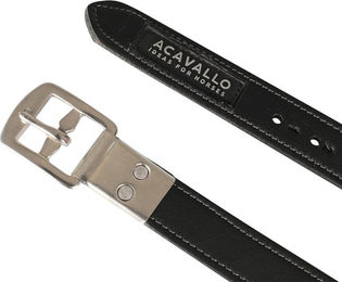 Produktbild von Acavallo Steigbügelriemen aus Leder für Pferde in Braun oder Schwarz - 145 cm