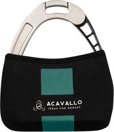 Produktbild von Acavallo Steigbügelüberzug aus Fleece in Schwarz für Pferde (2er Pack)