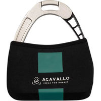 Produktbild von Acavallo Steigbügelüberzug aus Fleece in Schwarz für Pferde (2er Pack)