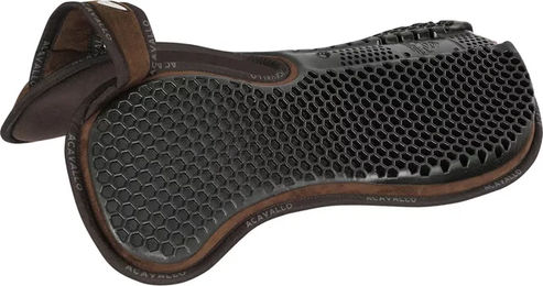 Acavallo Stollengurt aus Kalbsleder mit Gel Braun 145 cm – Bild 1 von 5